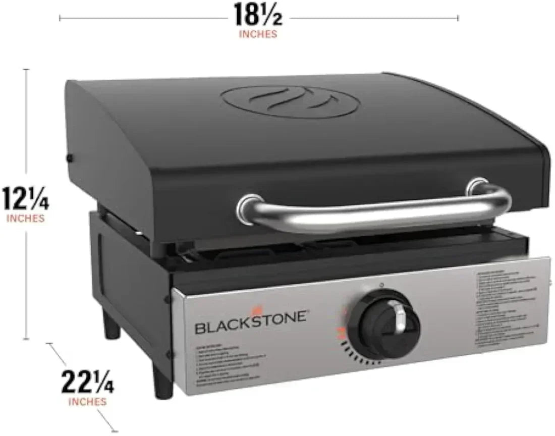 17" Commercial Flat Top Grill | 60,000 BTU Cast Iron Griddle for Heavy-Duty Cooking